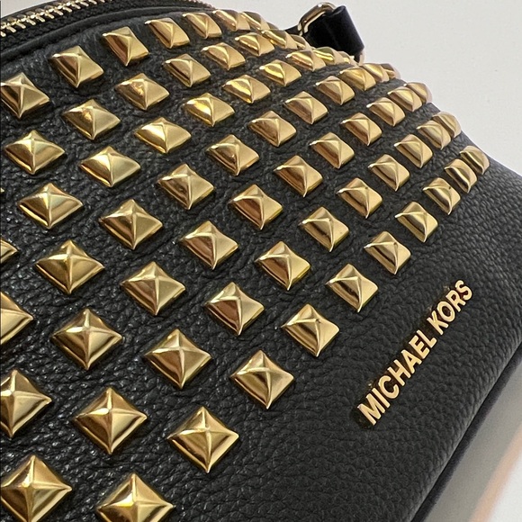 Michael Kors Black Belt Bag with Gold Accents - Picture 3 of 9